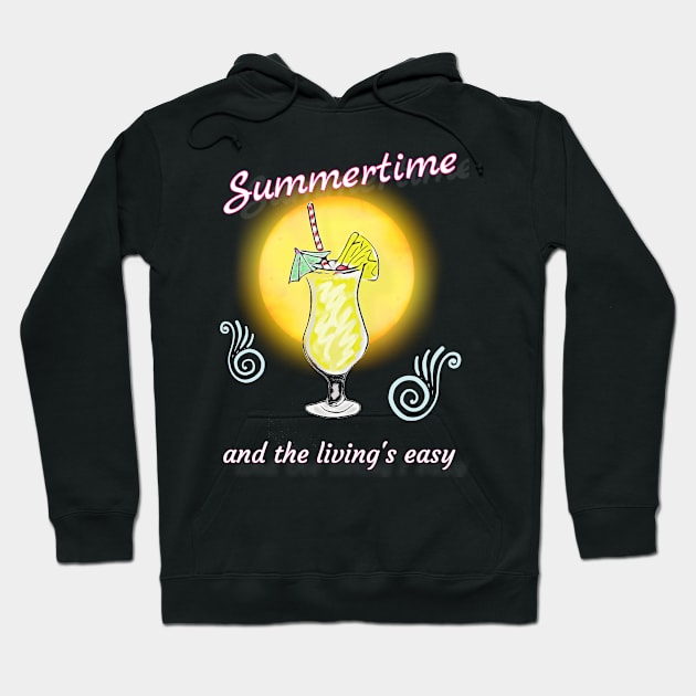 Summer tank: pina colada easy living Hoodie by Walters Mom